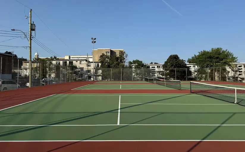 An Image of Tennis Courts at Parc Sauvé in Montreal