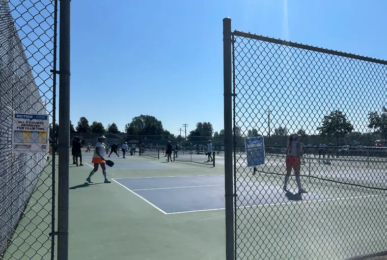 An Image of Tennis Courts at Pitt Meadows Athletic Park in Pitt Meadows