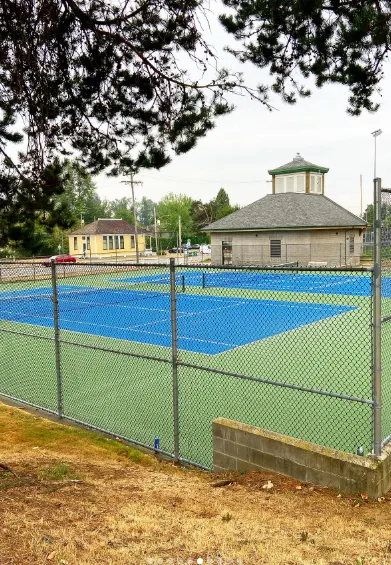 An Image of Tennis Courts at Philip Jackman Park in Langley Township
