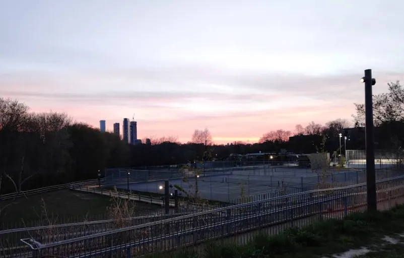 An Image of Tennis Courts at Riverdale Park East in Toronto
