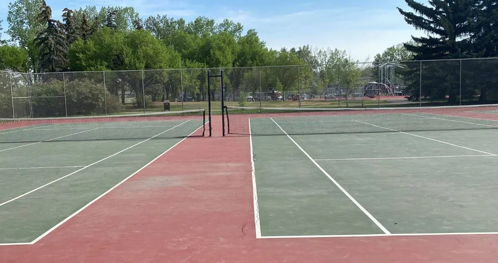 An Image of Tennis Courts at Shouldice Park in Calgary