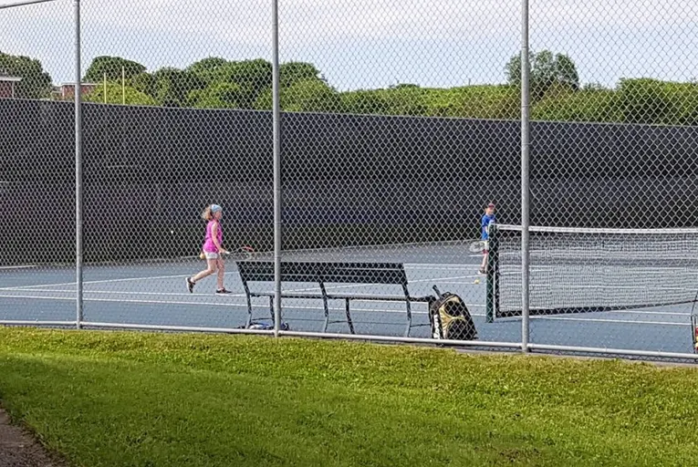 An Image of Tennis Courts at Shamrock Park in Winnipeg