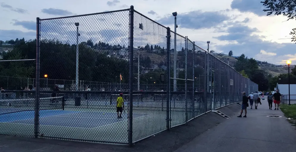 An Image of Tennis Courts at Riverside Park in Kamloops
