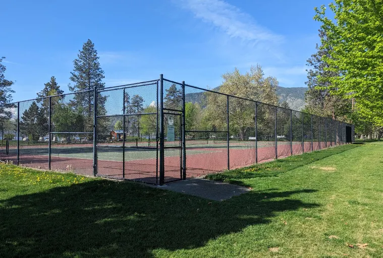 An Image of Tennis Courts at Skaha Lake Park in Penticton
