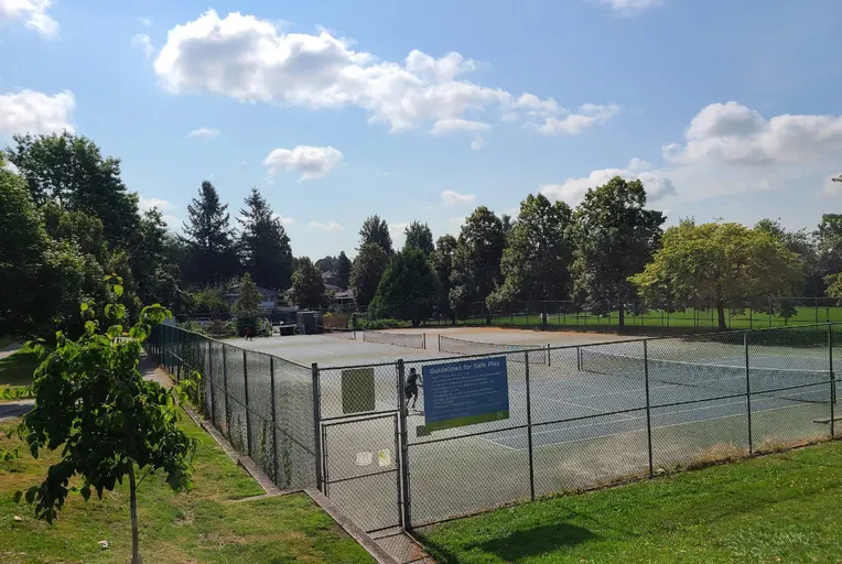 An Image of Tennis Courts at Slocan Park in Vancouver