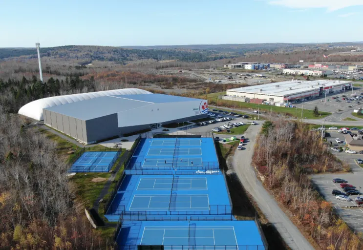 An Image of Tennis Courts at Sobeys Atlantic Tennis Centre in Bedford