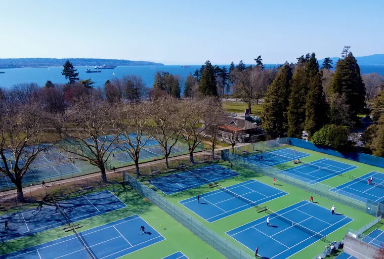An Image of Tennis Courts at Stanley Park Mains in Vancouver