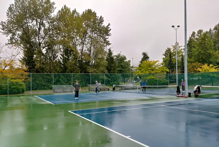 An Image of Tennis Courts at Town Centre Park in Coquitlam