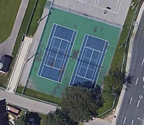 An Image of Tennis Courts at Westdale High School in Hamilton