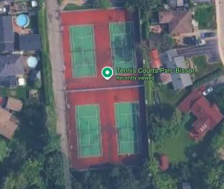 An Image of Tennis Courts at Parc Bisson in Gatineau