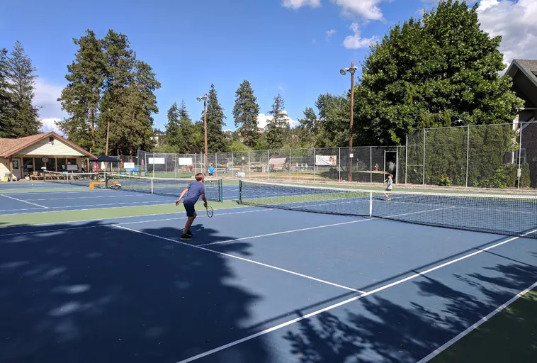 An Image of Tennis Courts at Okanagan Mission Tennis Club in Kelowna