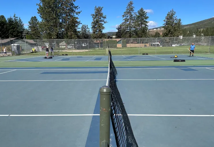 An Image of Tennis Courts at Shannon Lake in West Kelowna