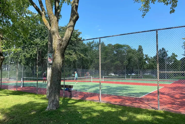 An Image of Tennis Courts at Westminster Park Tennis Courts in Dollard-des-Ormeaux