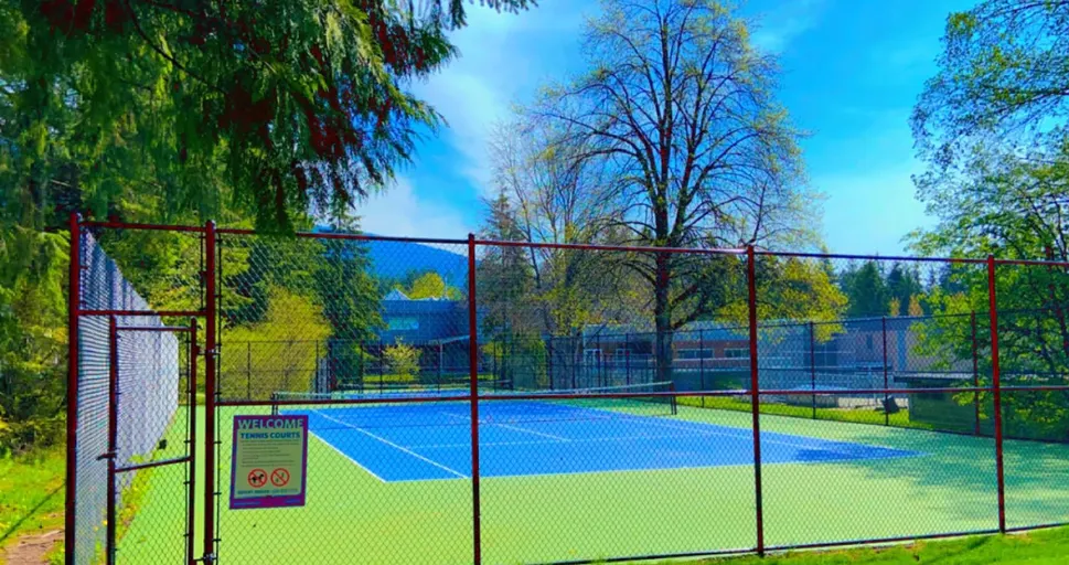 An Image of Tennis Courts at Glenmore park in West Vancouver