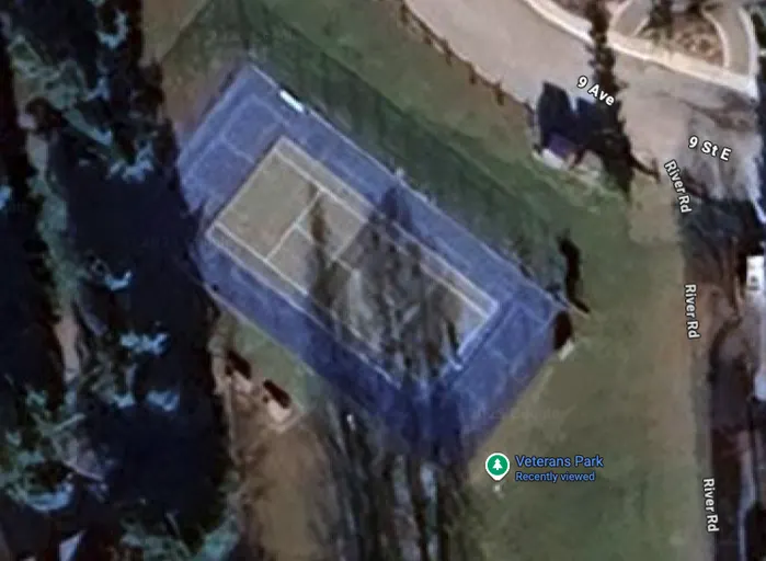 An Image of Tennis Courts at Veterans Park in Canmore