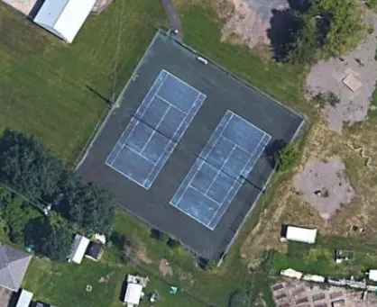 An Image of Tennis Courts at Marysville School in Fredericton