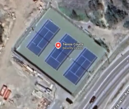 An Image of Tennis Courts at Somba K'e park in Yellowknife
