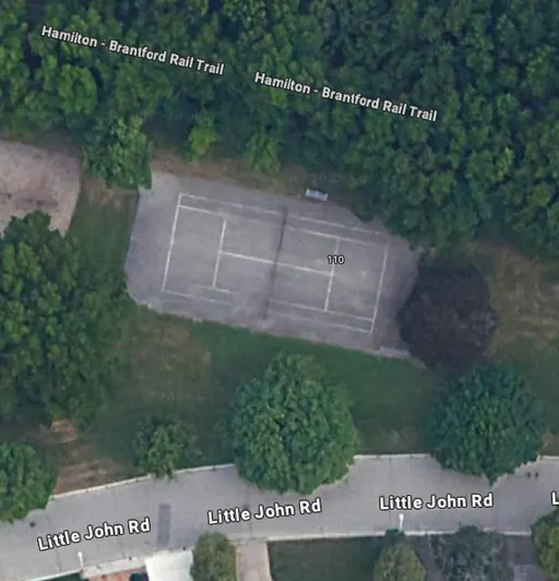 An Image of Tennis Courts at Little John Park in Dundas