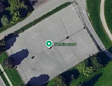 An Image of Tennis Courts at Waterloo Collegiate Institute in Waterloo