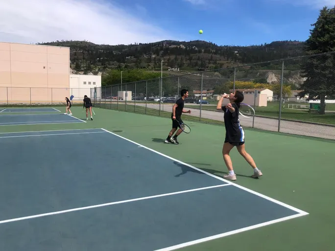 An Image of Tennis Courts at Princess Margaret Secondary School in Penticton
