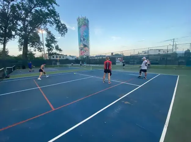 An Image of Tennis Courts at Parc St-Jean-Baptiste in Vaudreuil-Dorion