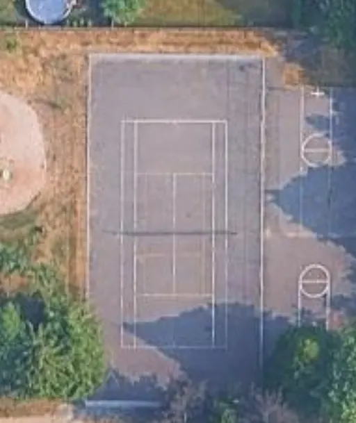 An Image of Tennis Courts at Cloverdale Heights Park in Surrey