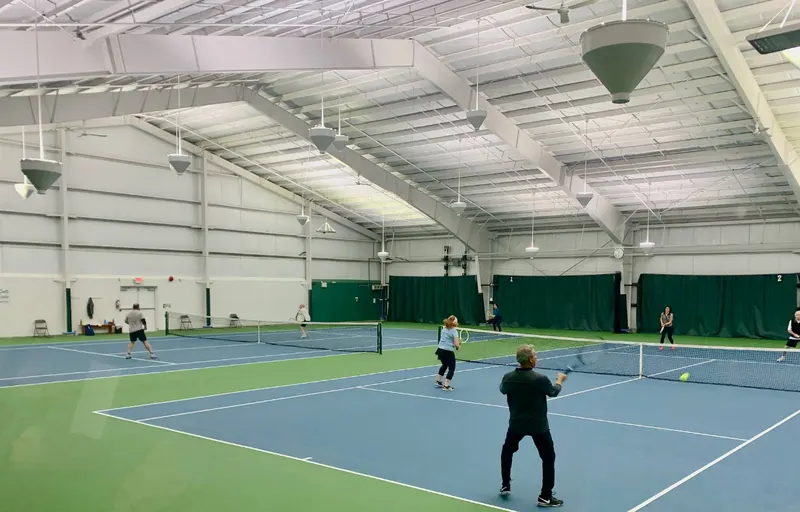 An Image of Tennis Courts at Suncoast Racquet Club Indoor Tennis in Sechelt