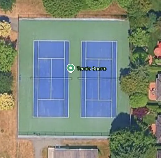 An Image of Tennis Courts at Meridian Park in Surrey