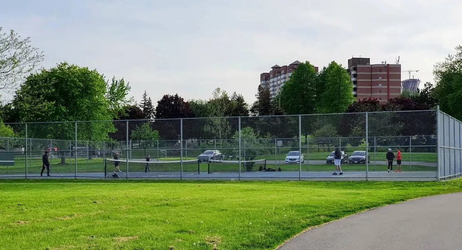 An Image of Tennis Courts at Stonebrook Park in Mississauga
