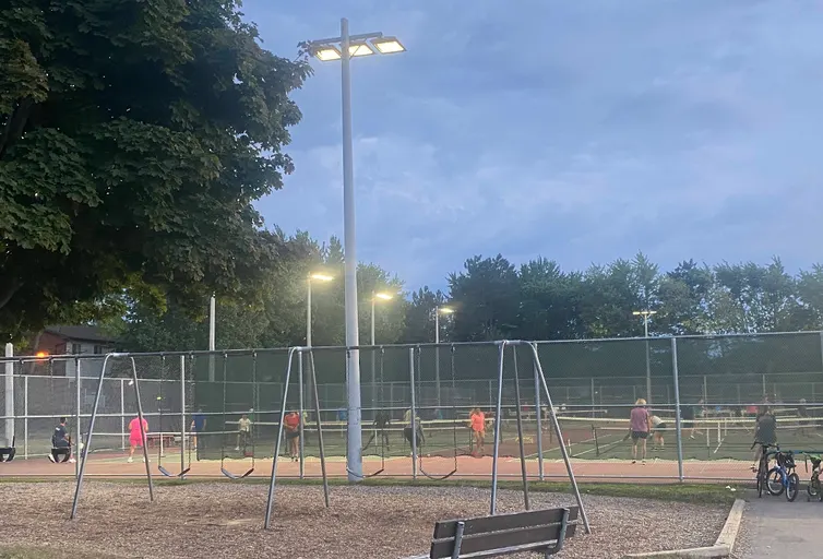 An Image of Tennis Courts at Sheridan Tennis Club in Mississauga