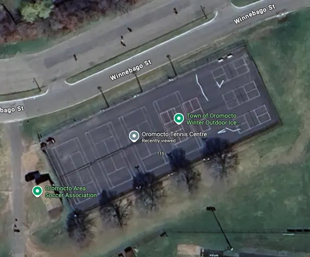 An Image of Tennis Courts at Oromocto Tennis Centre in Oromocto