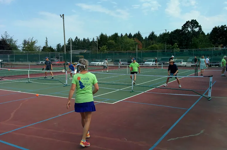 An Image of Tennis Courts at Portlock Park in Salt Spring Island