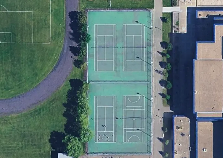 An Image of Tennis Courts at Victoria School in Edmonton