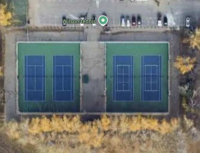 An Image of Tennis Courts at Wilson Park Adult Tennis club in Regina