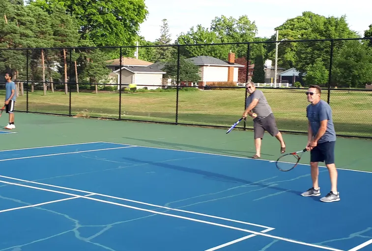 An Image of Tennis Courts at Linden Park in Sarnia