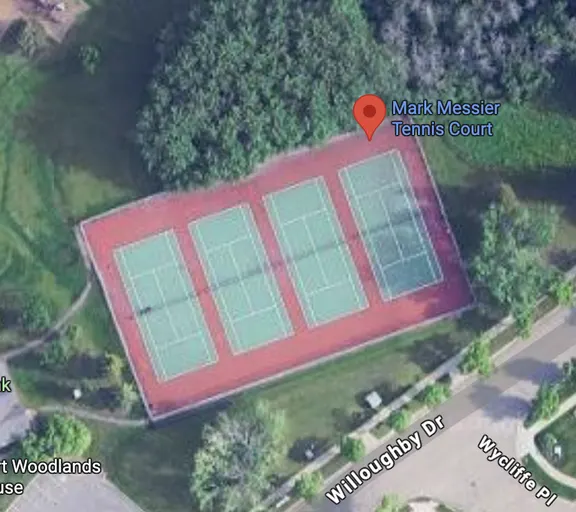 An Image of Tennis Courts at Willoughby Park in St. Albert