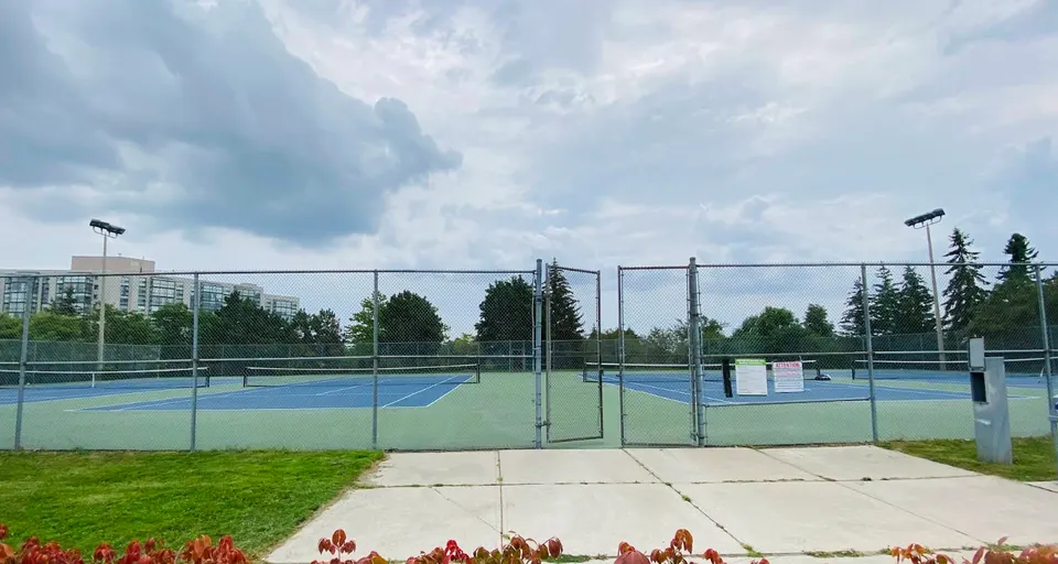 An Image of Tennis Courts at Mount Pleasant Park in Richmond Hill