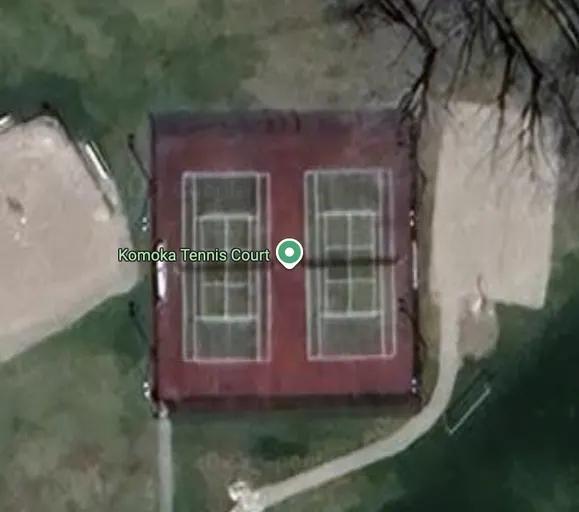 An Image of Tennis Courts at Komoka Tennis Court in Middlesex Centre