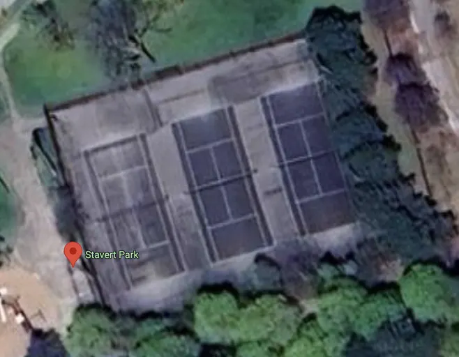 An Image of Tennis Courts at Stavert Park in Richmond Hill