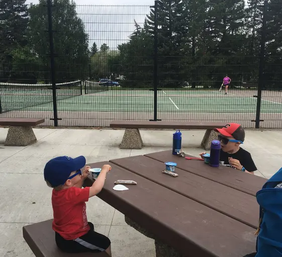 An Image of Tennis Courts at Laurier Heights Park in Edmonton