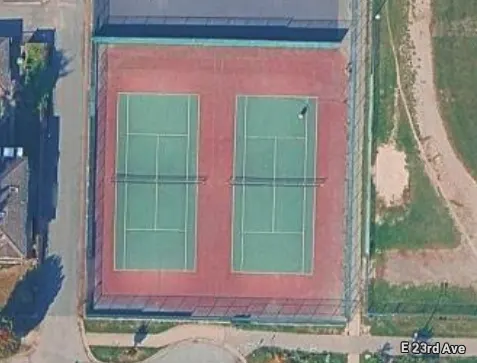 An Image of Tennis Courts at Tupper Secondary School in Vancouver