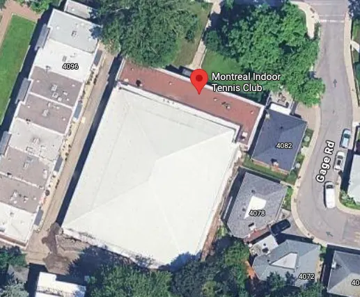 An Image of Tennis Courts at Montreal Indoor Tennis Club in Montreal