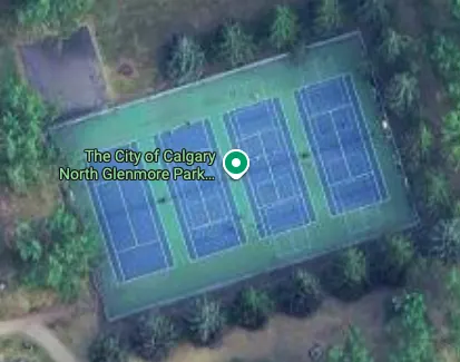 An Image of Tennis Courts at North Glenmore Park in Calgary