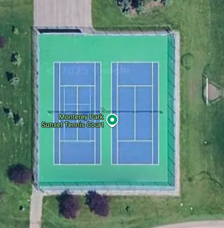 An Image of Tennis Courts at Monterey Park in Calgary