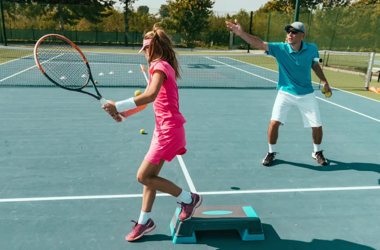 A picture representing the tennis lessons run by Forge Tennis Academy