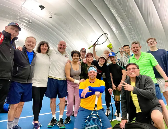 A picture representing the tennis lessons run by Greenbelt Tennis Club