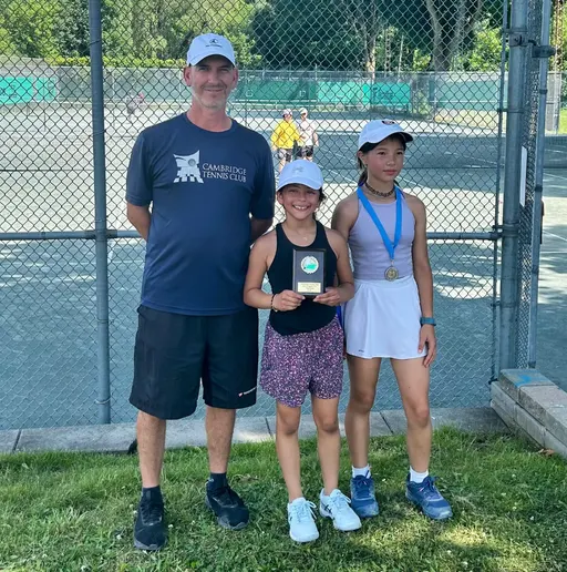 A picture representing the tennis lessons run by Cambridge Tennis Club
