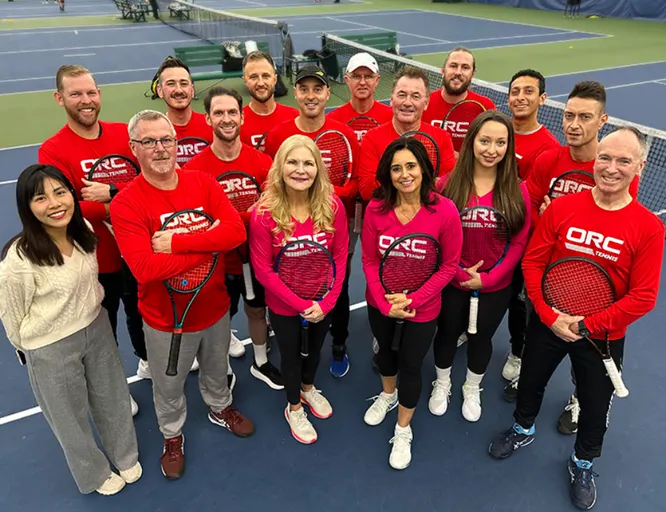 A picture representing the tennis lessons run by Ontario Racquet Club