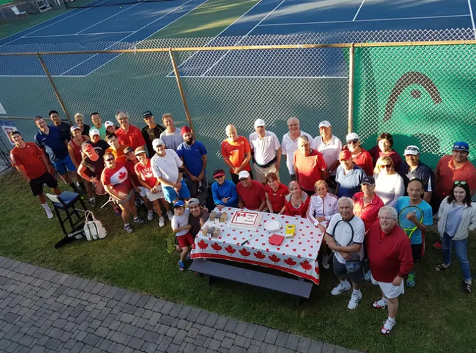 A picture representing the tennis lessons run by Ace Tennis Burlington