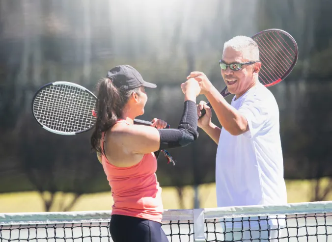 A picture representing the tennis lessons run by Forest City Tennis Club